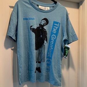 Billie Eilish Blue Graphic Tee - Women's Short Sleeve XL - NWT